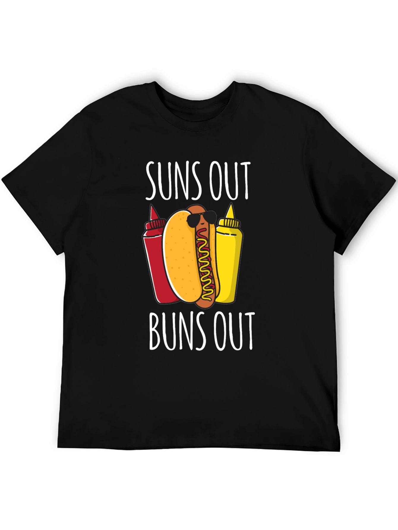 Suns Out Buns Out Hotdog Graphic Tee