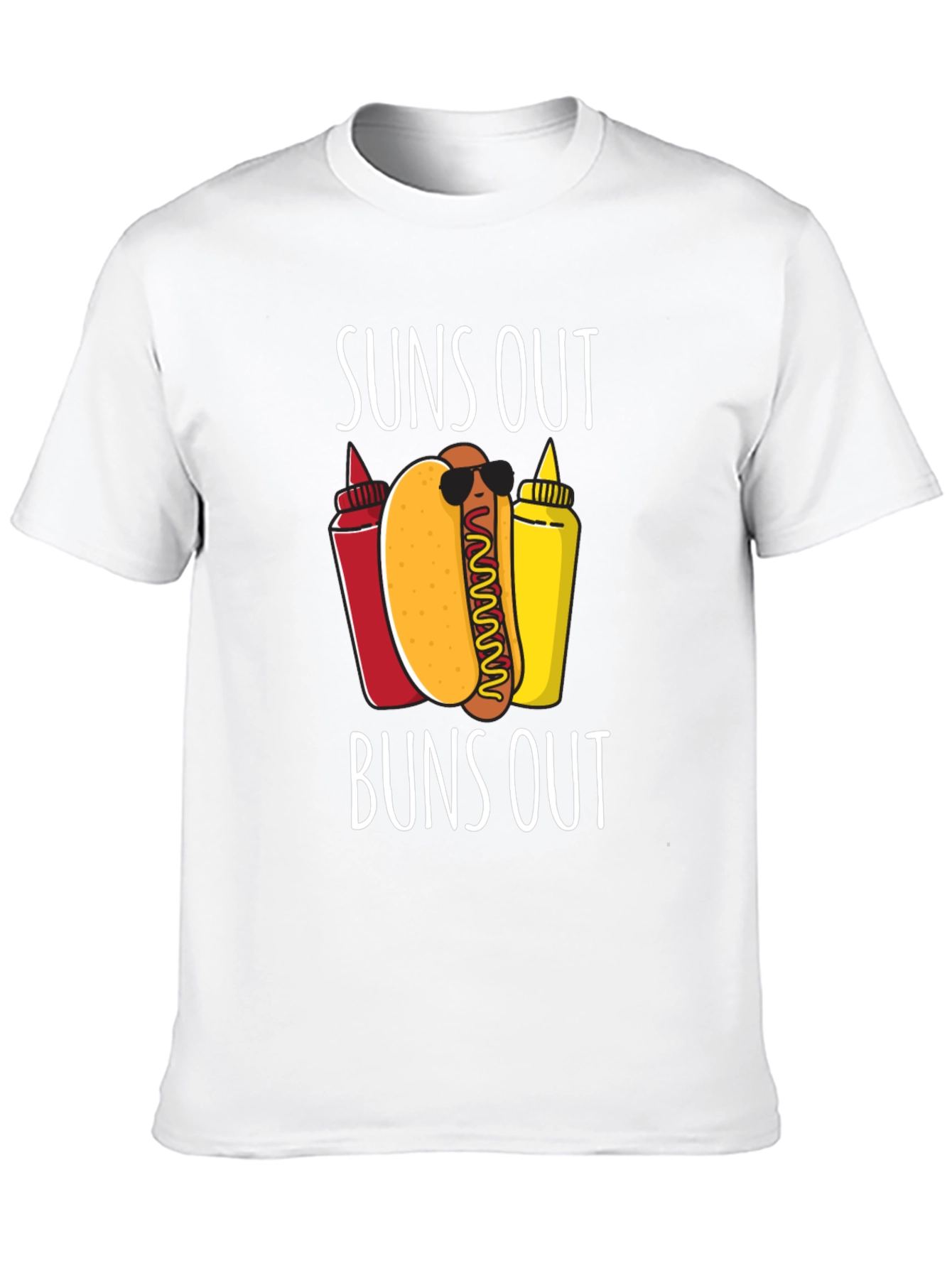 Suns Out Buns Out Hotdog Graphic Tee