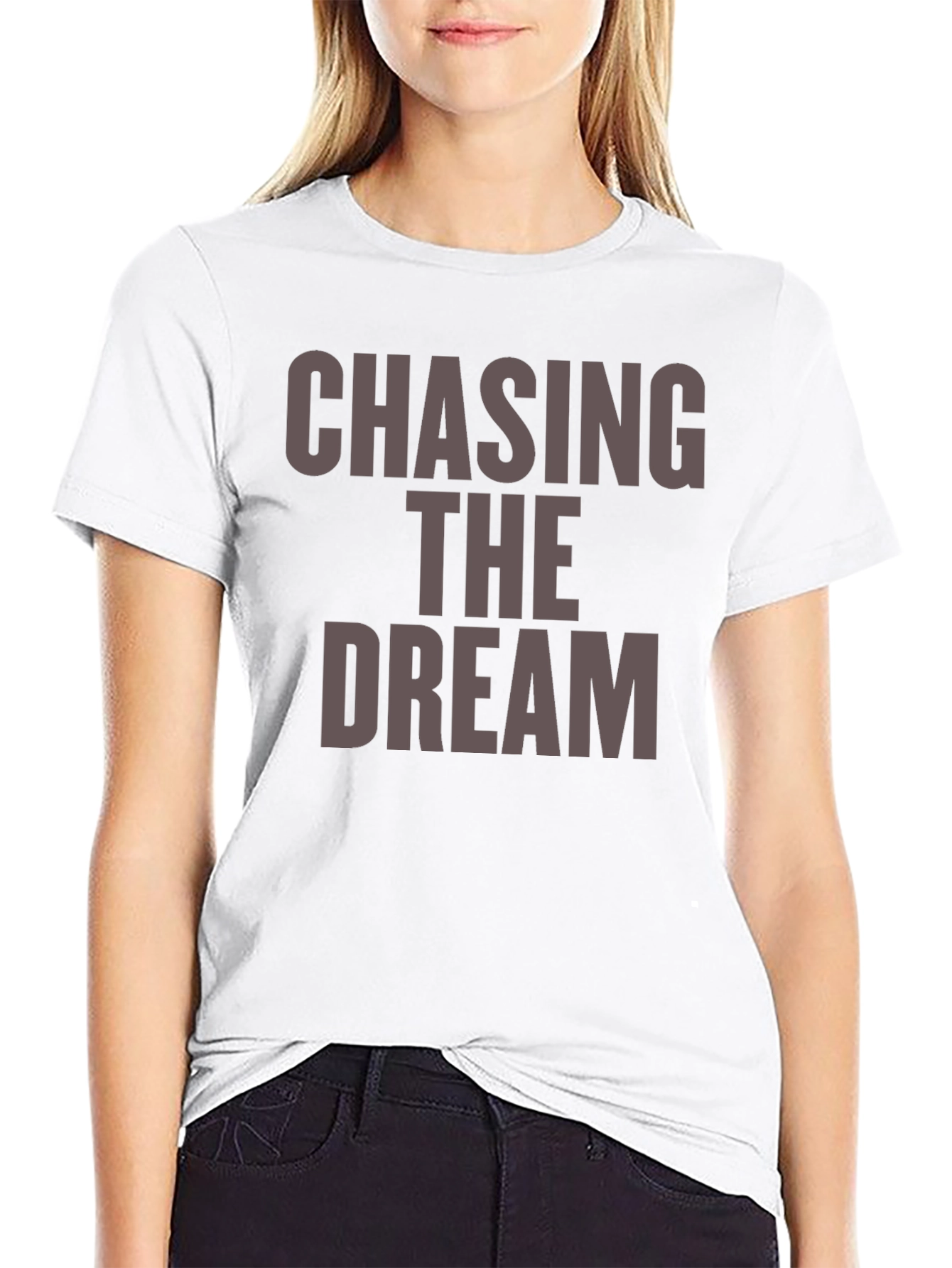 Chasing The Dream Black Graphic Tee