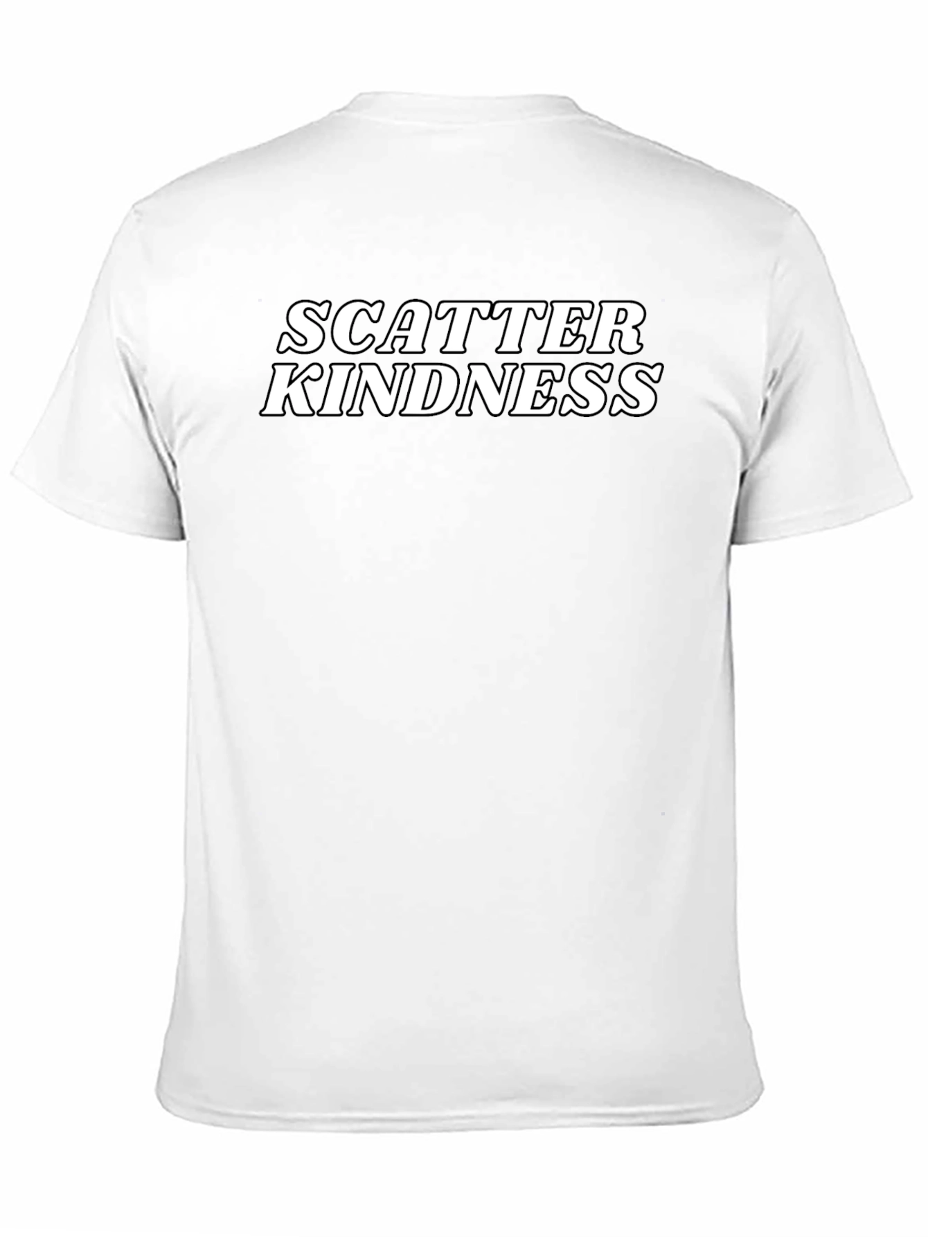 Scatter Kindness Black Graphic T-Shirt