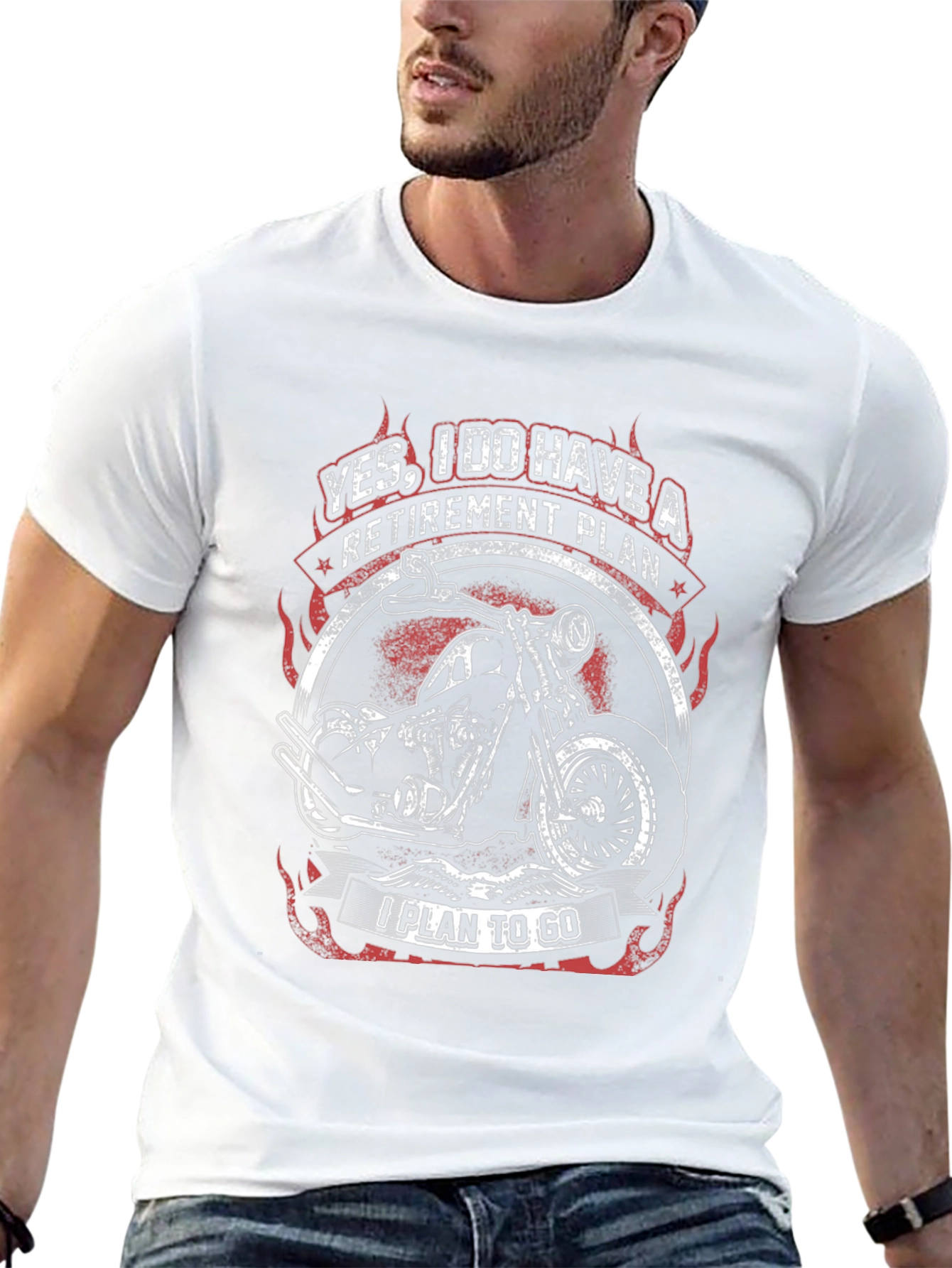 Retirement Plan Motorcycle Graphic Tee