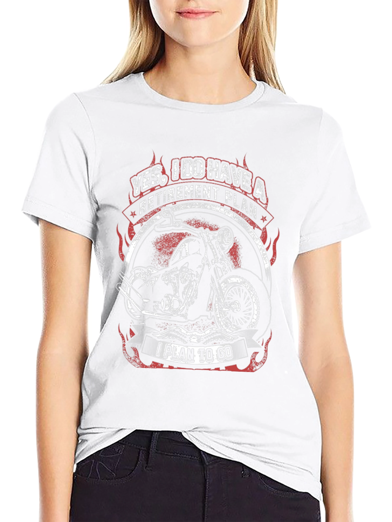 Retirement Plan Motorcycle Graphic Tee