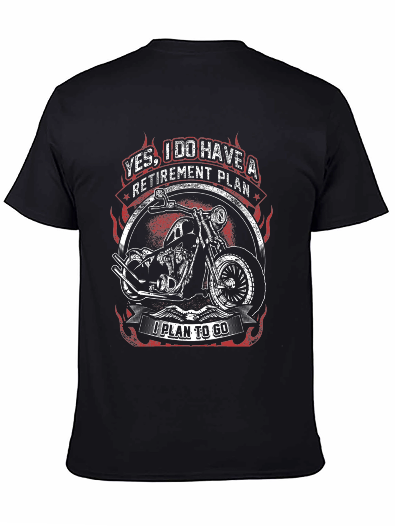 Retirement Plan Motorcycle Graphic Tee