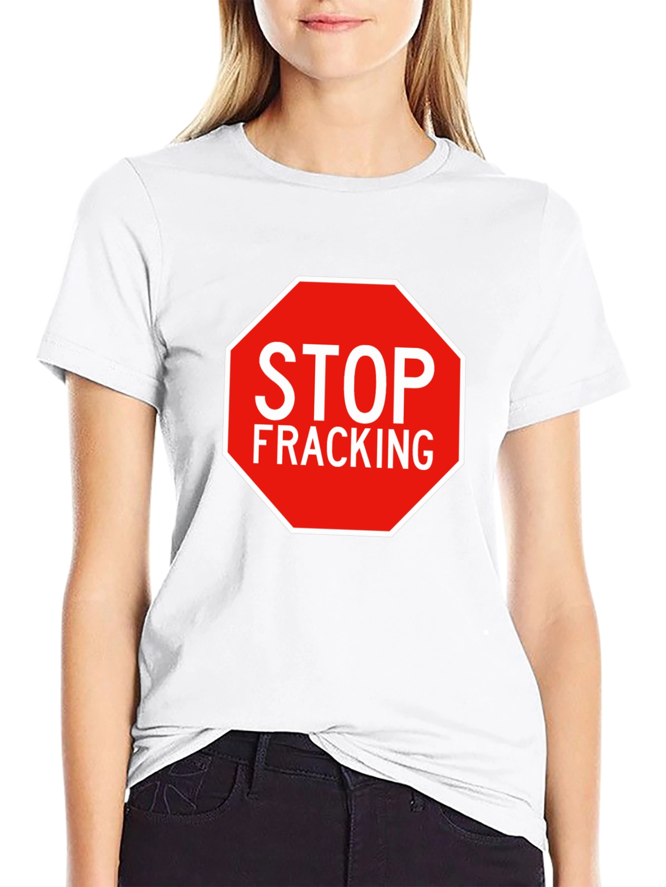 Stop Fracking Graphic T-Shirt - Environmental Activism Tee
