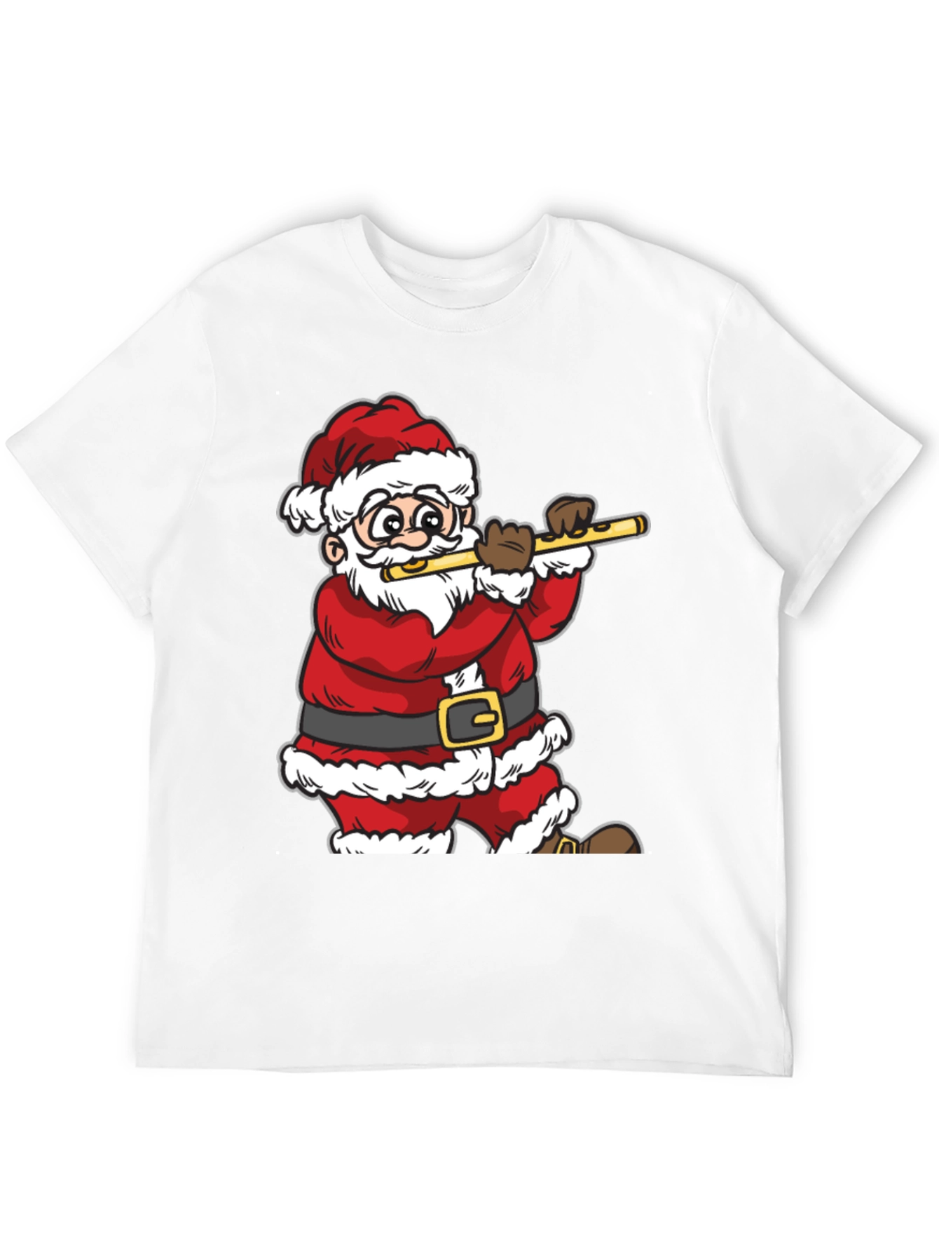 Santa Claus Playing Flute T-Shirt