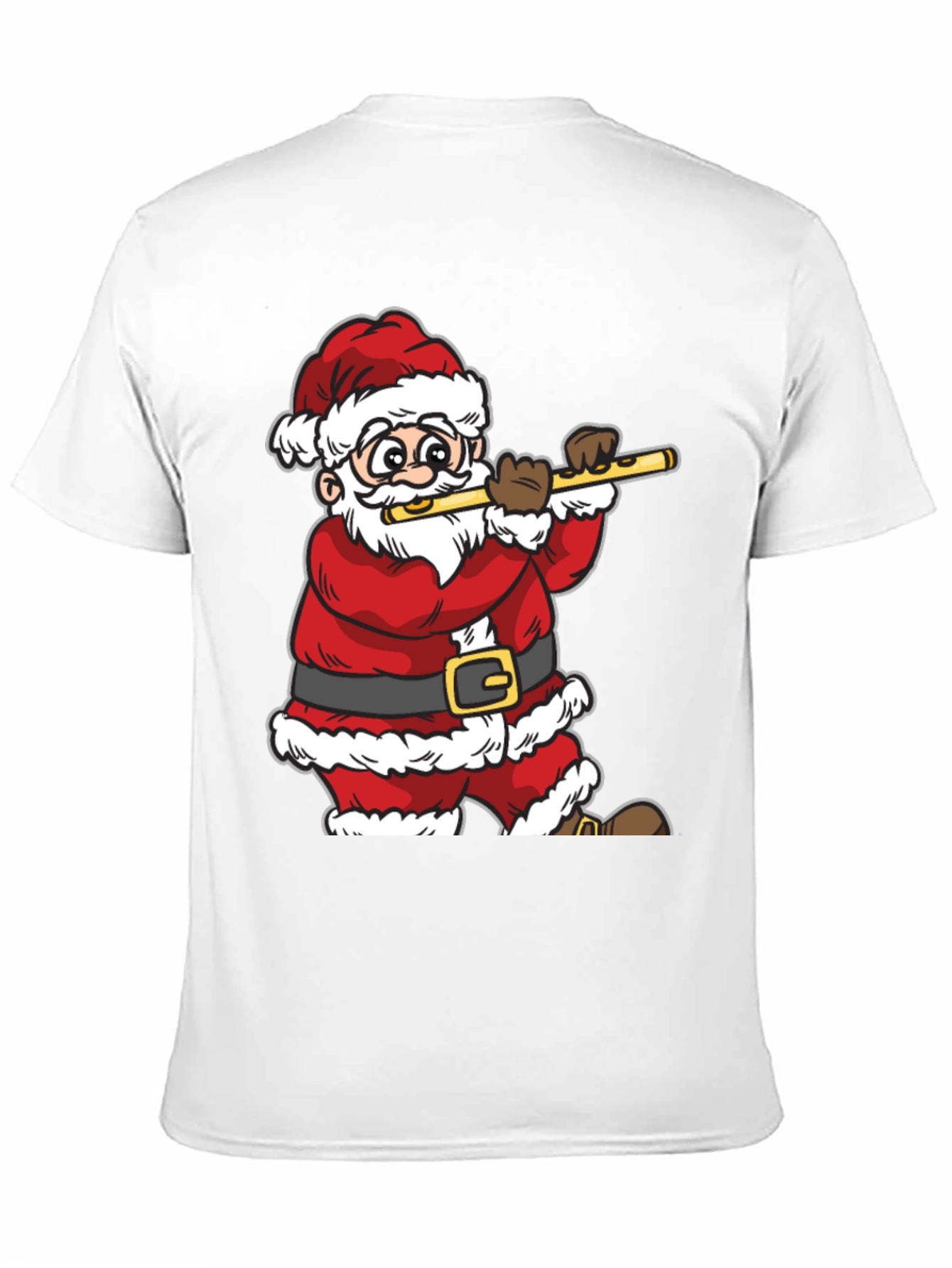 Santa Claus Playing Flute T-Shirt