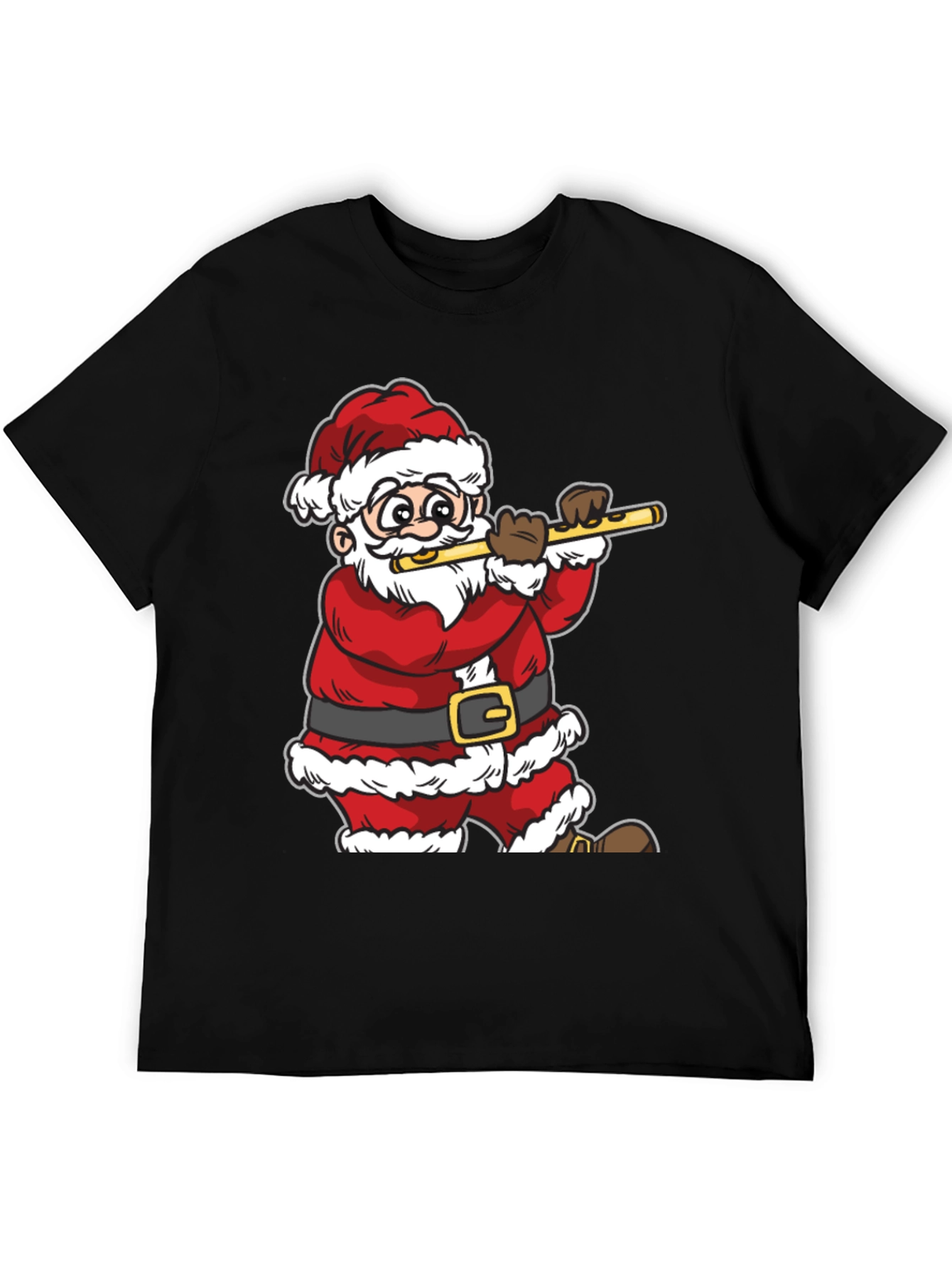 Santa Claus Playing Flute T-Shirt
