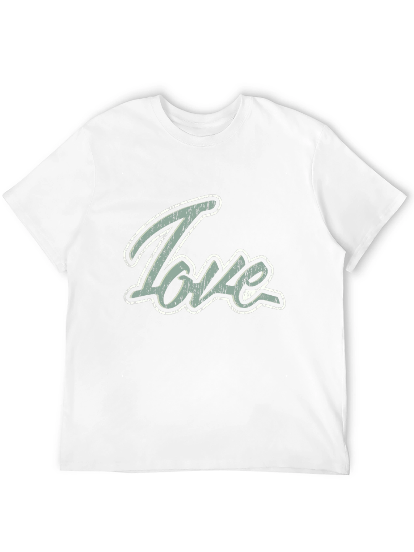 Love Graphic Print Mens Black T-Shirt