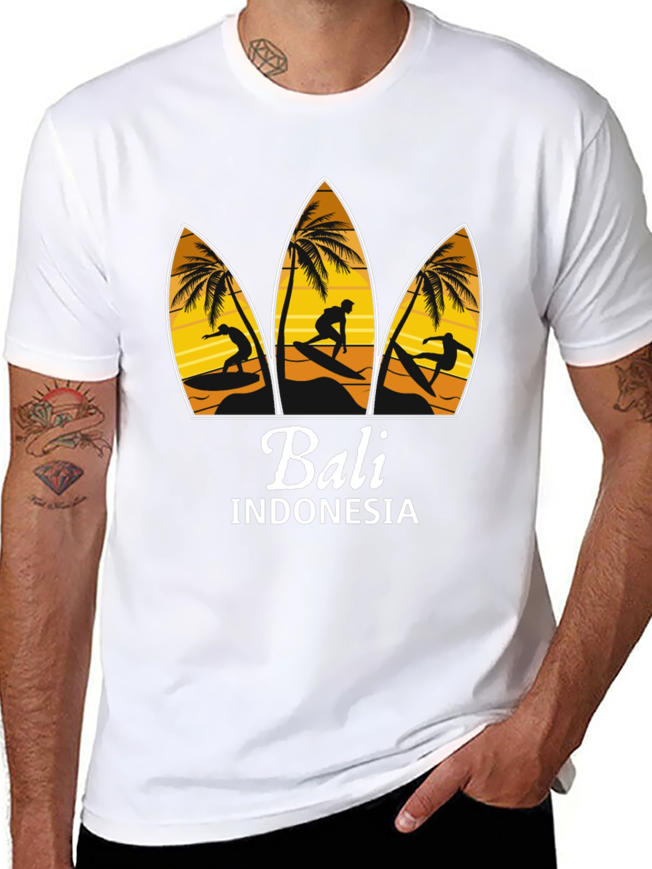 Bali Indonesia Surfing T-Shirt