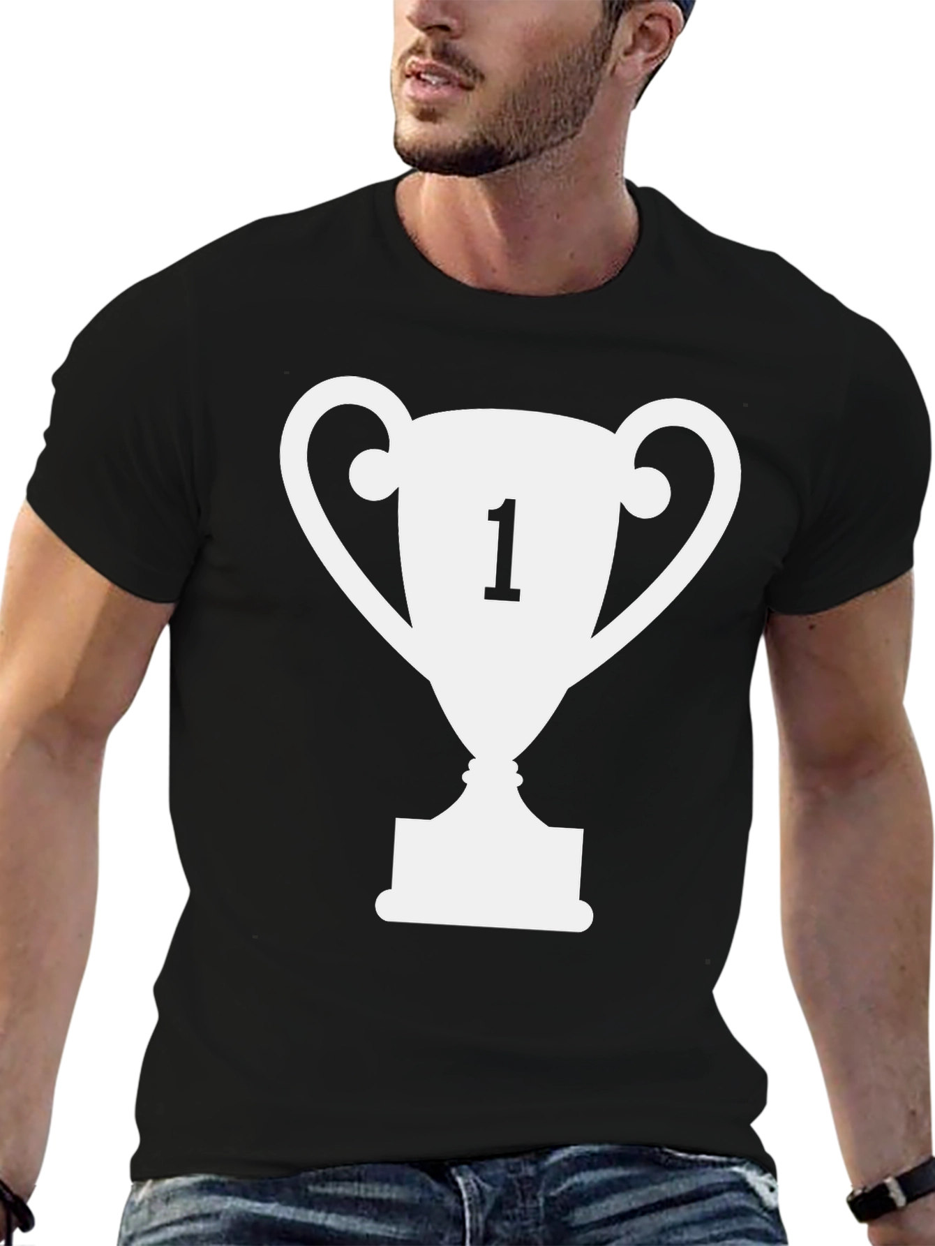Champion T-Shirt: Winner #1 Trophy Graphic Tee