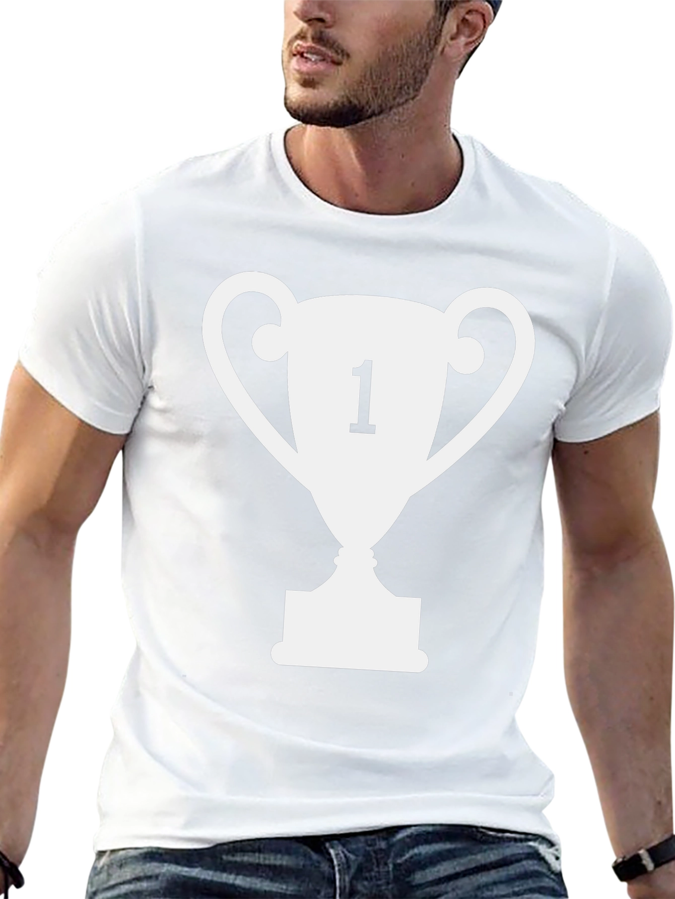Champion T-Shirt: Winner #1 Trophy Graphic Tee