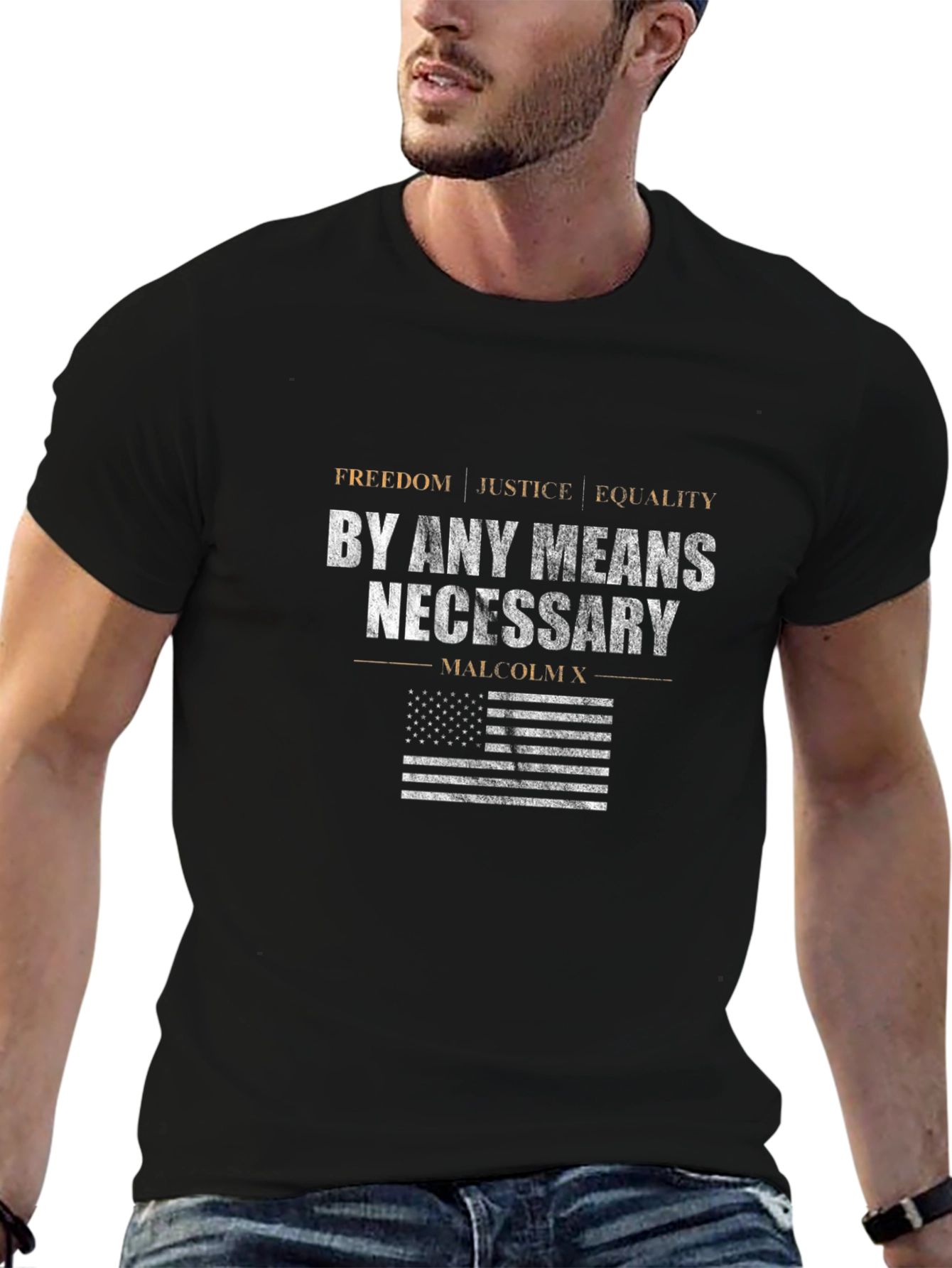 Malcolm X By Any Means Necessary T-Shirt