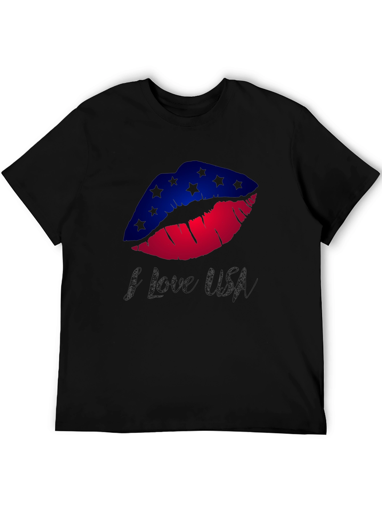 I Love USA Lips Graphic Tee