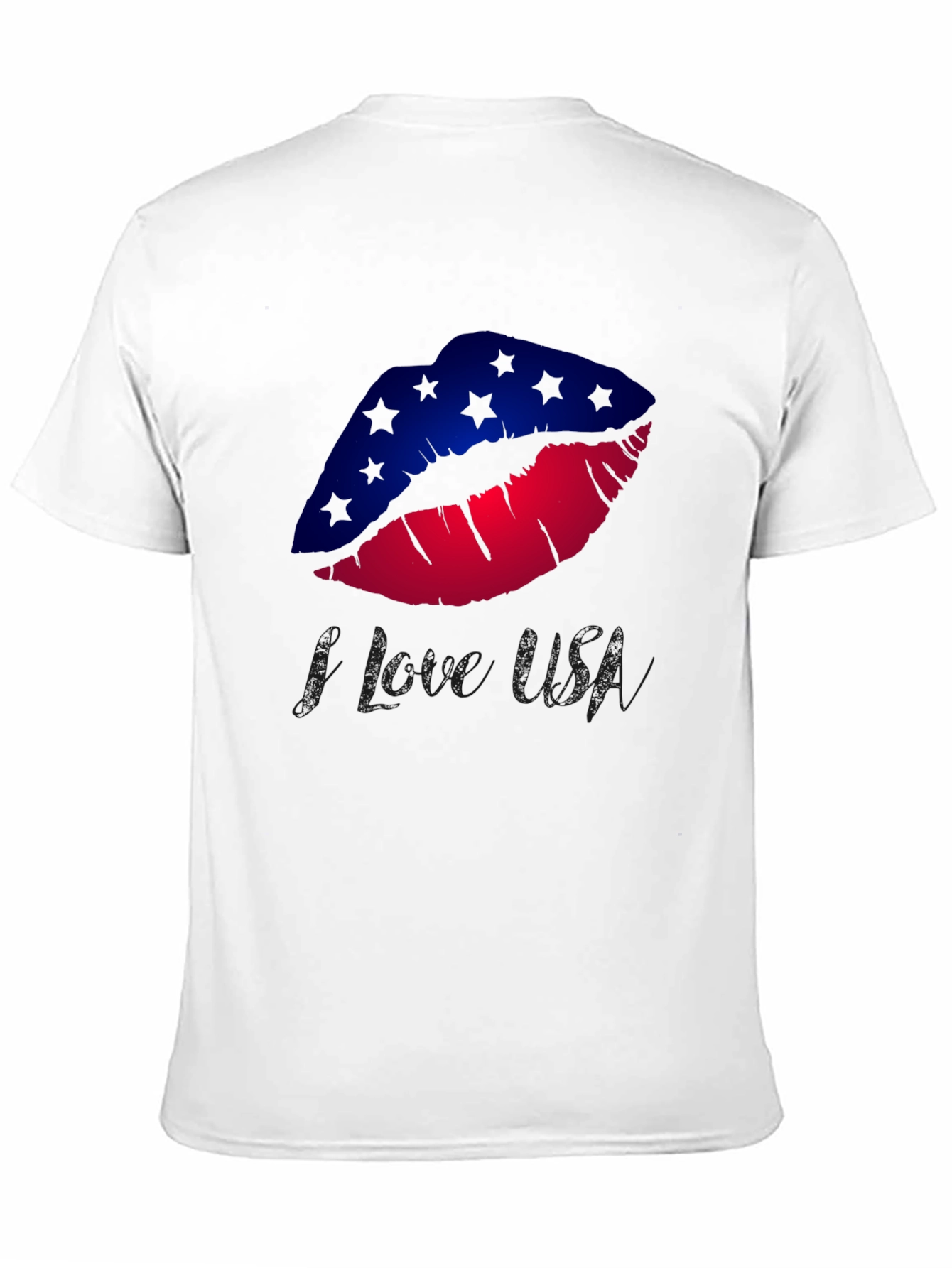 I Love USA Lips Graphic Tee