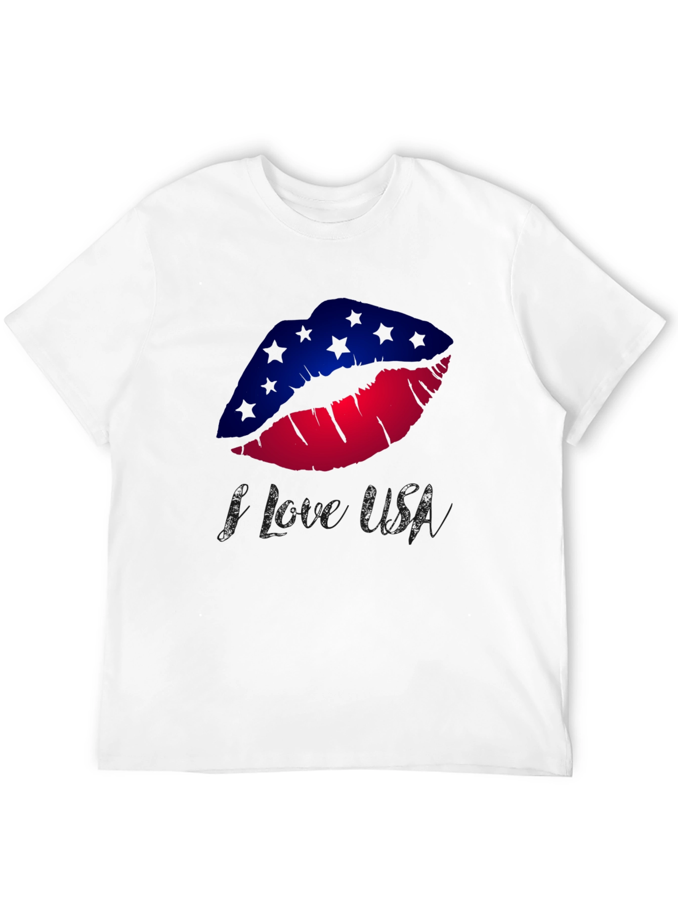 I Love USA Lips Graphic Tee