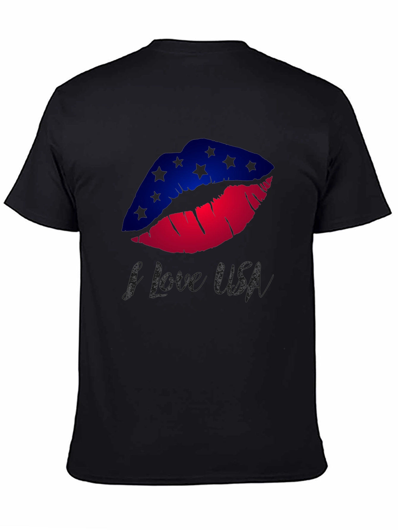 I Love USA Lips Graphic Tee