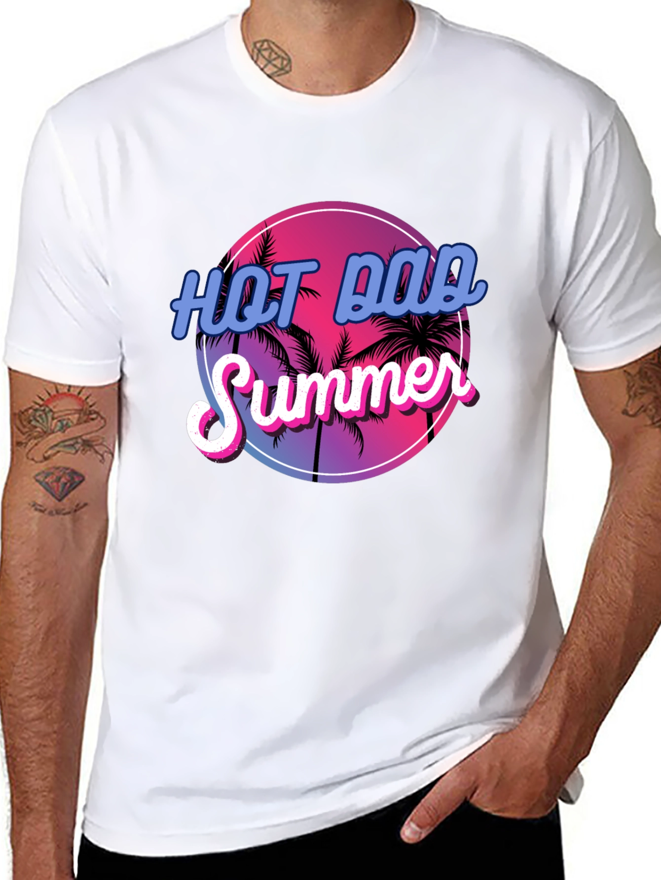 Hot Dad Summer Graphic T-Shirt