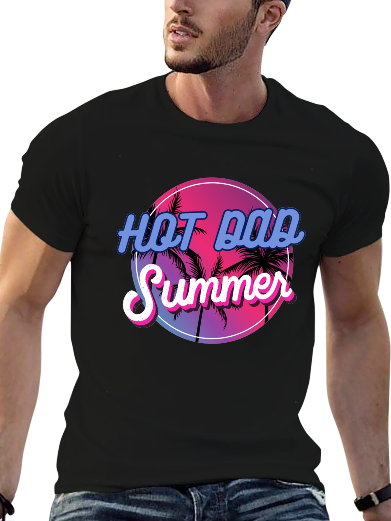 Hot Dad Summer Graphic T-Shirt