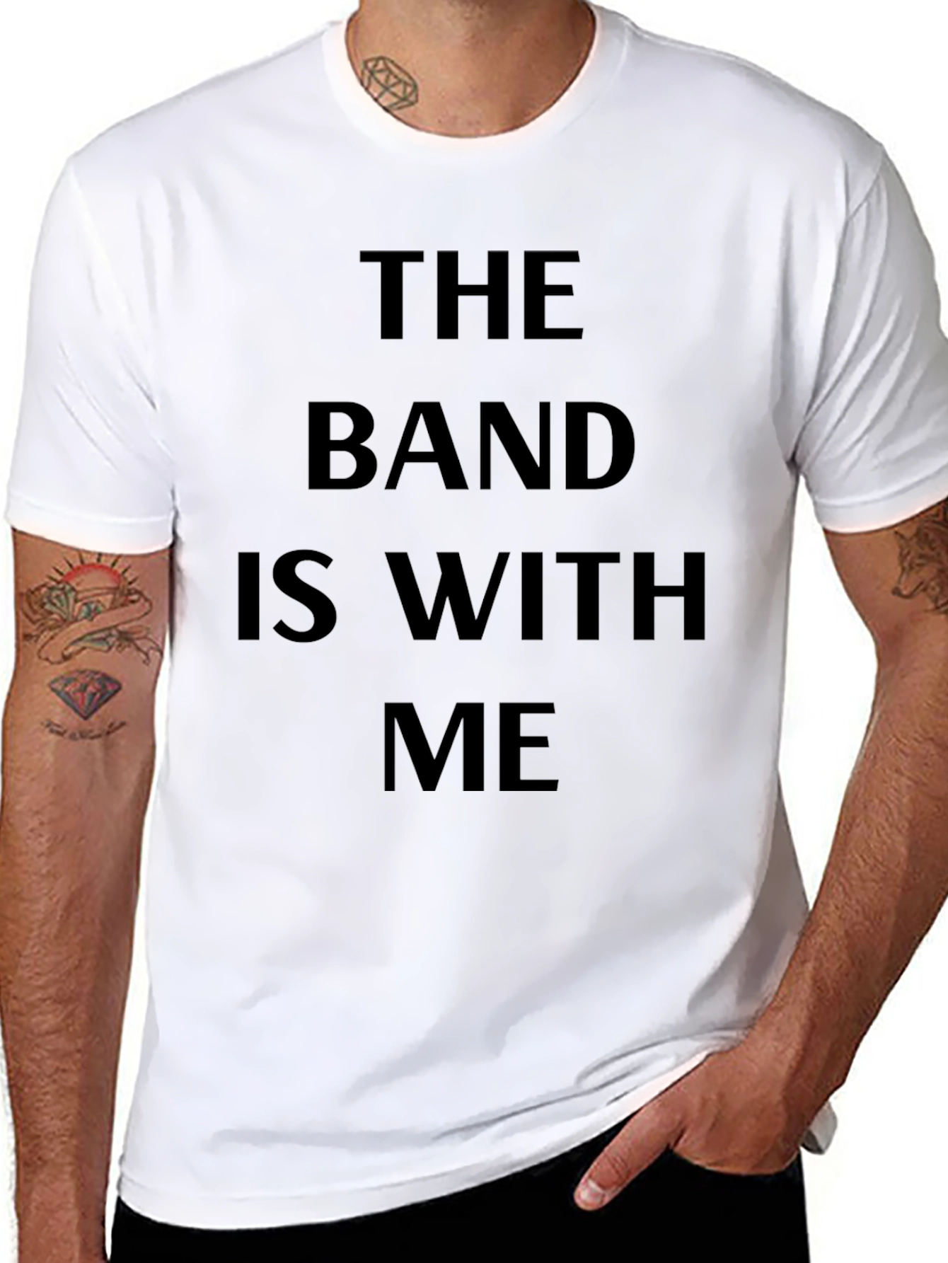 The Band Is With Me Black T-Shirt