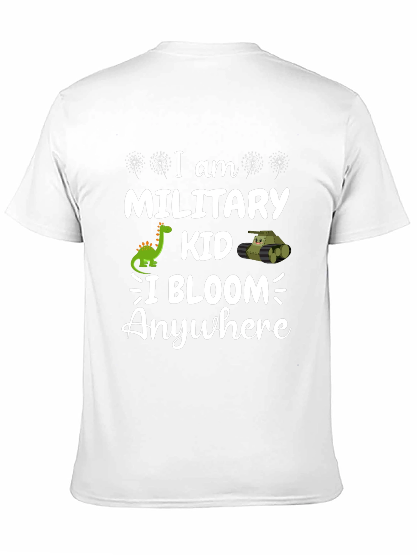 Military Kid T-Shirt: I Bloom Anywhere