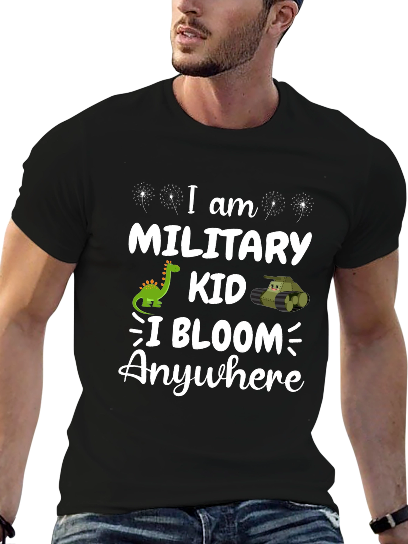 Military Kid T-Shirt: I Bloom Anywhere