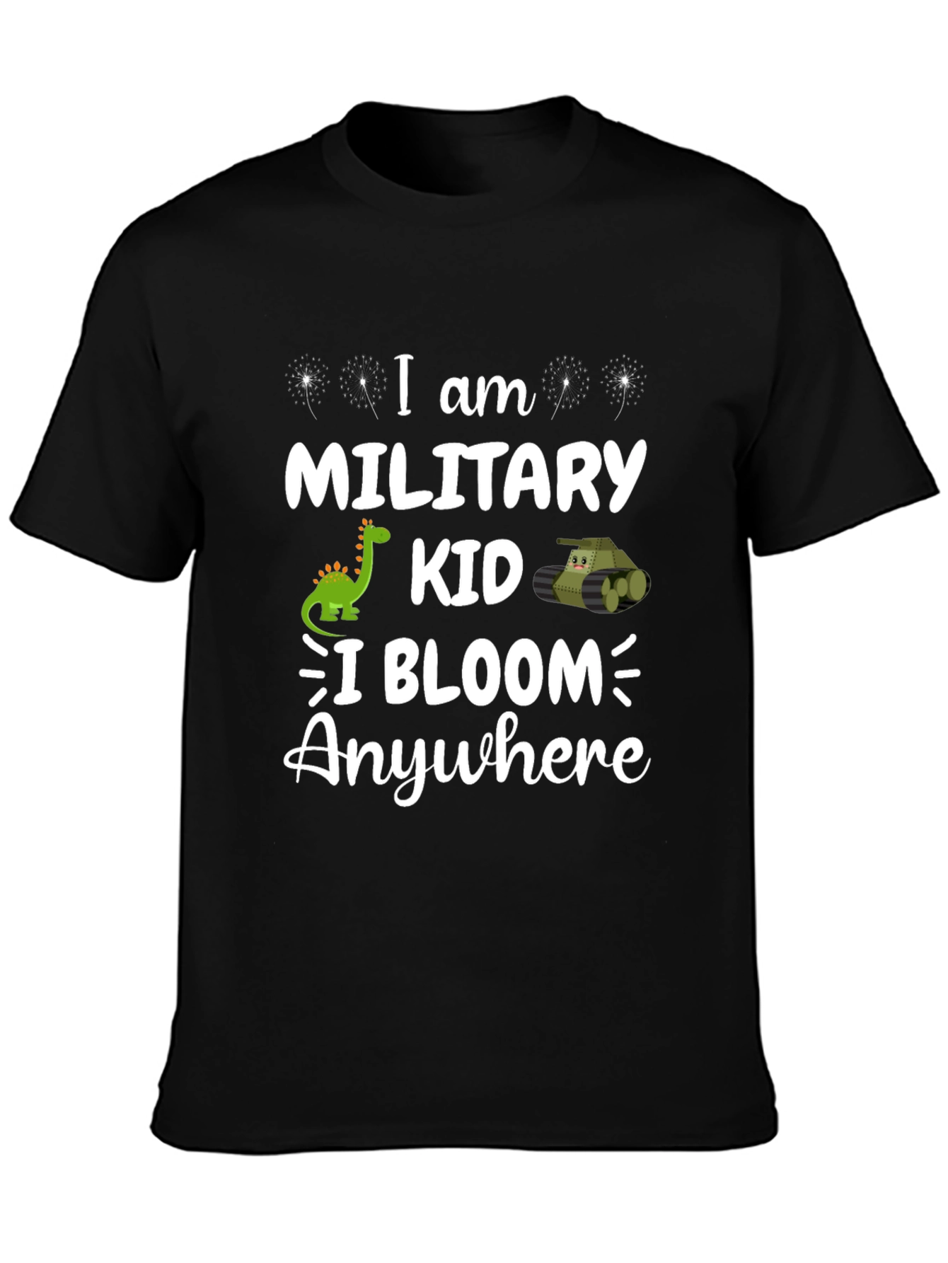 Military Kid T-Shirt: I Bloom Anywhere