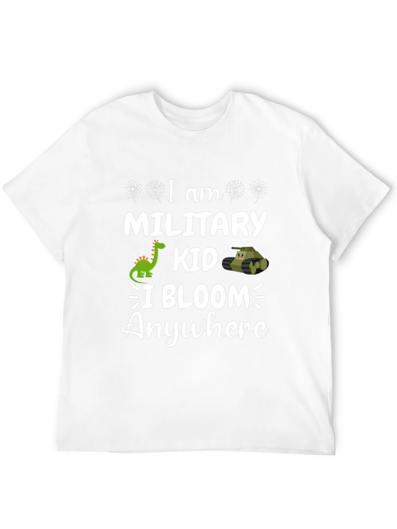 Military Kid T-Shirt: I Bloom Anywhere
