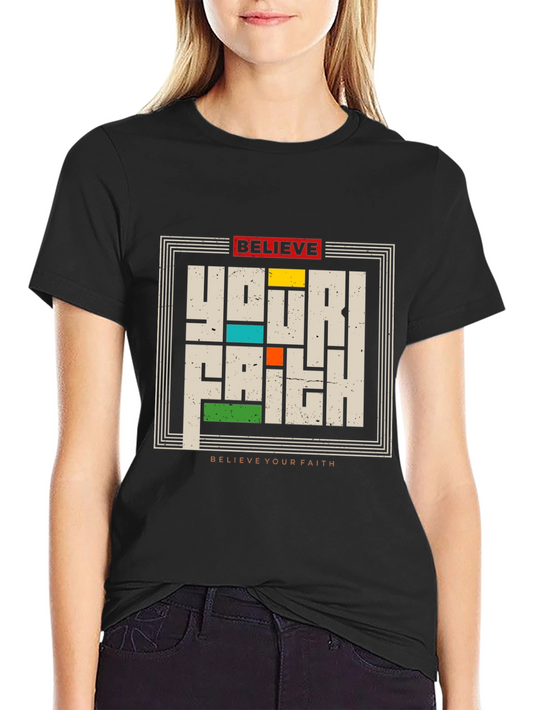 Believe Your Faith Graphic Tee - Black