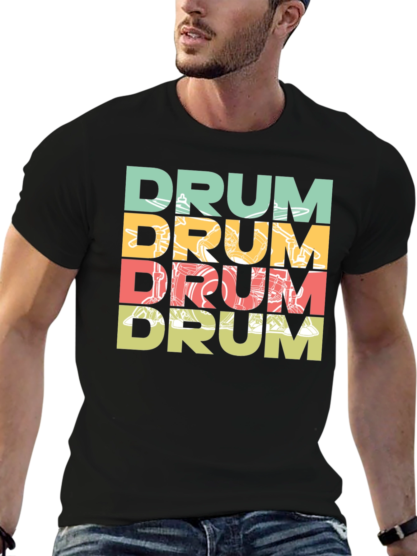 Retro Drum Kit Lover T-Shirt