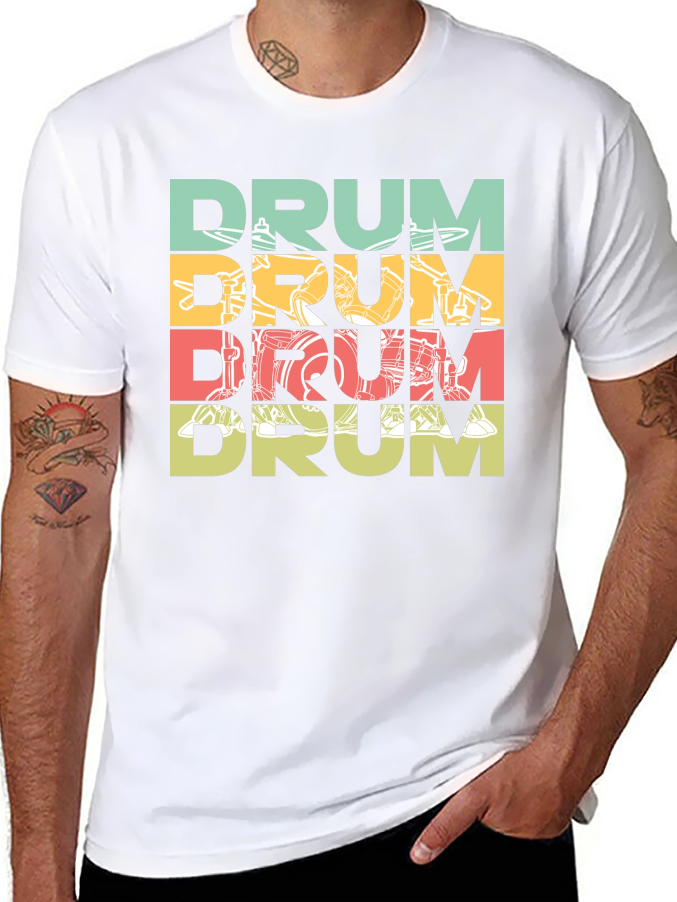 Retro Drum Kit Lover T-Shirt