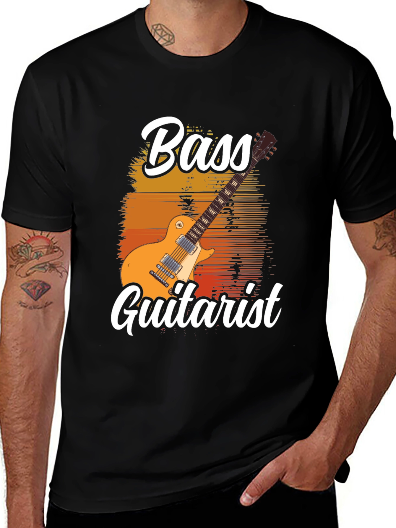 Bass Guitarist Graphic T-Shirt - Music Lover Tee