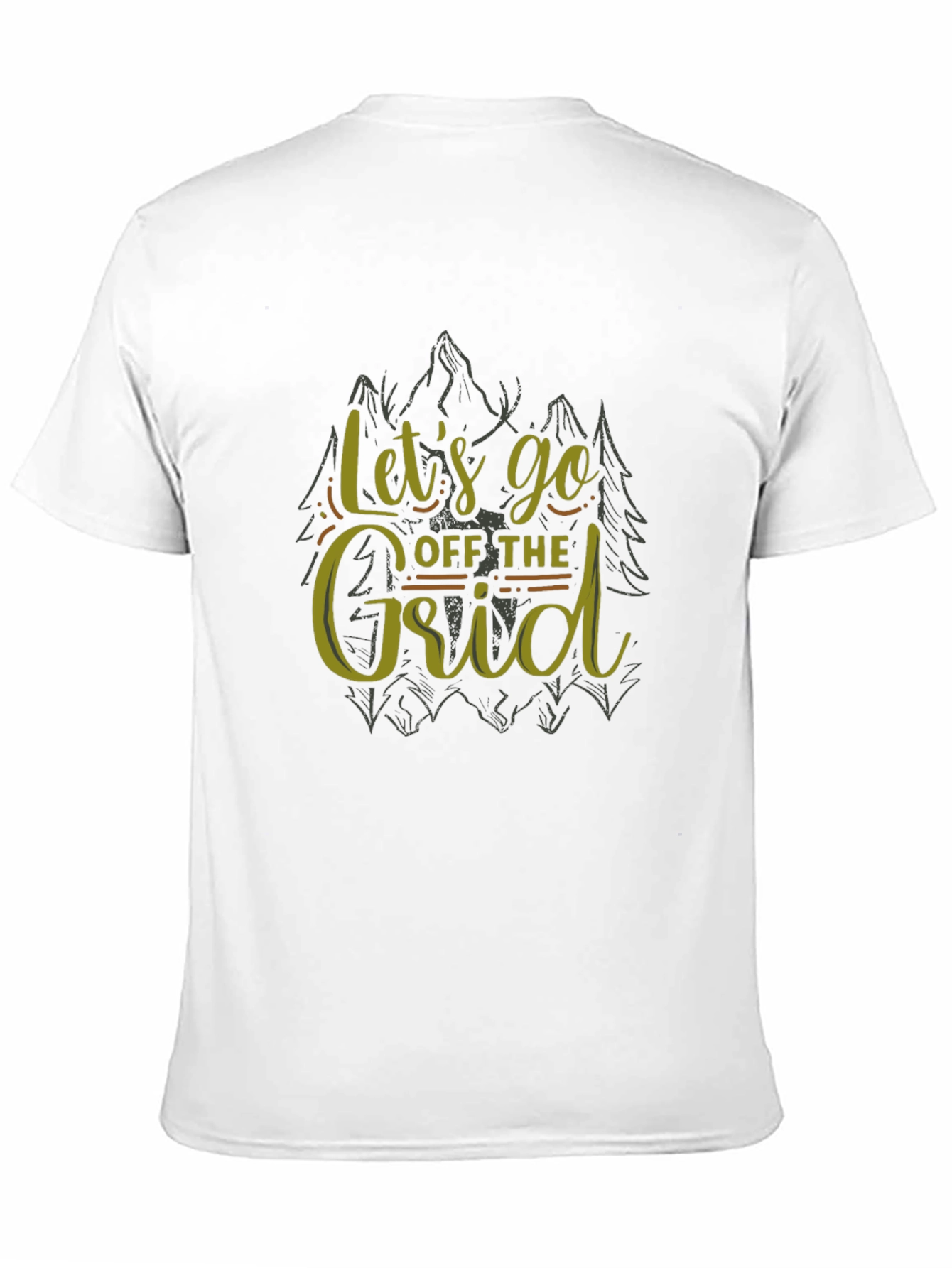 Lets Go Off The Grid Black T-Shirt