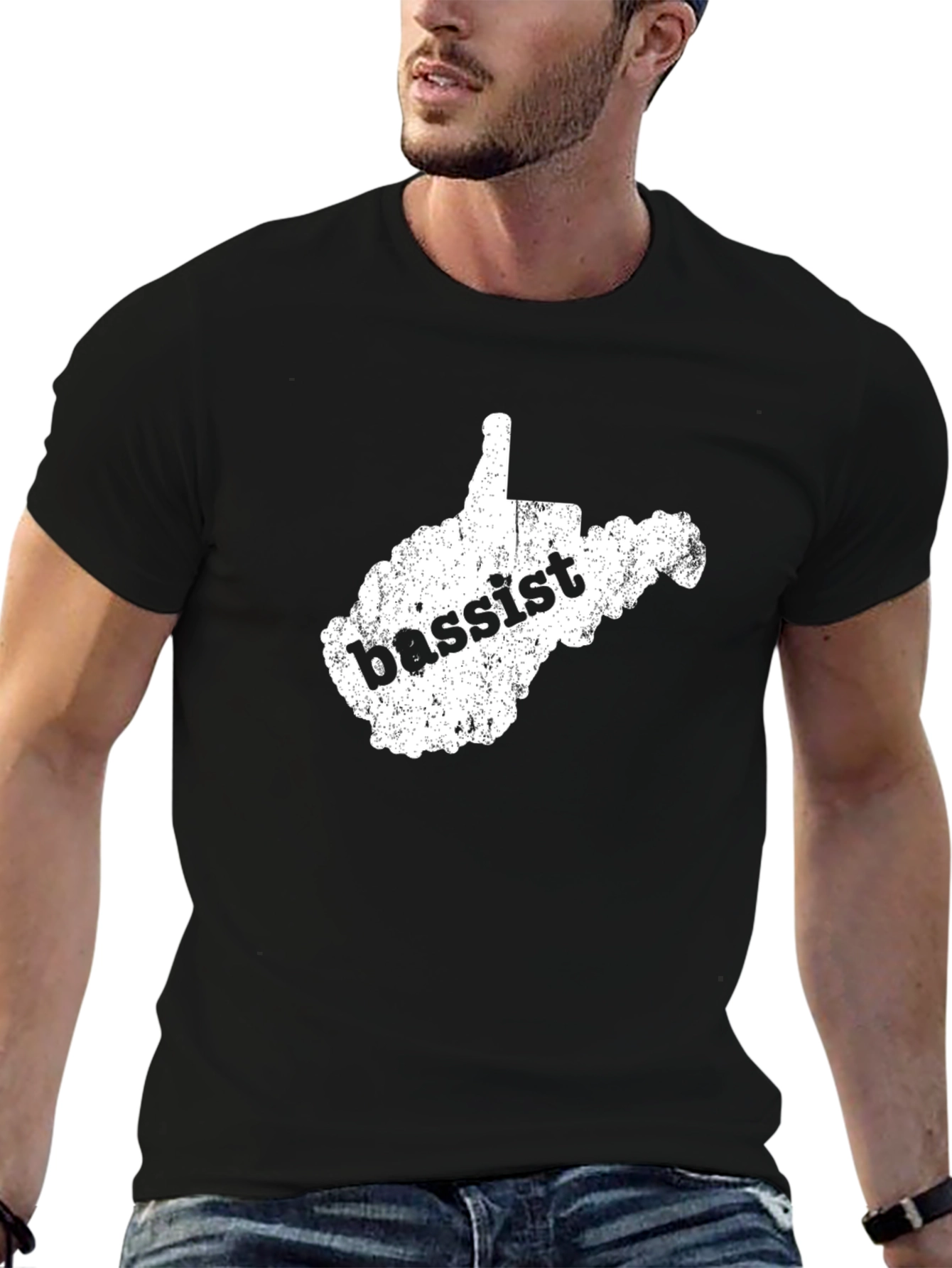 West Virginia Bassist Black T-Shirt