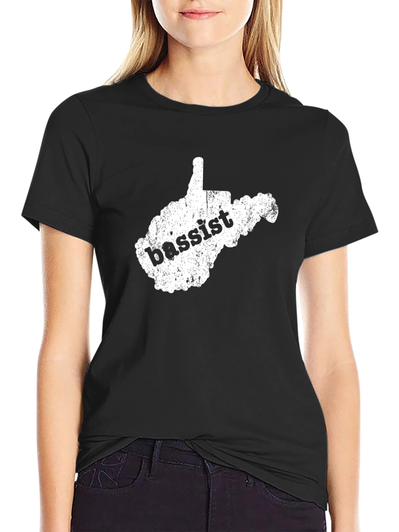 West Virginia Bassist Black T-Shirt