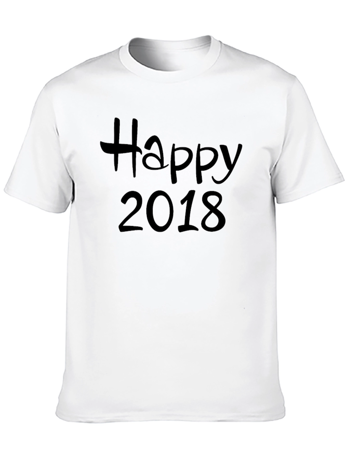 Happy 2018 Black T-Shirt