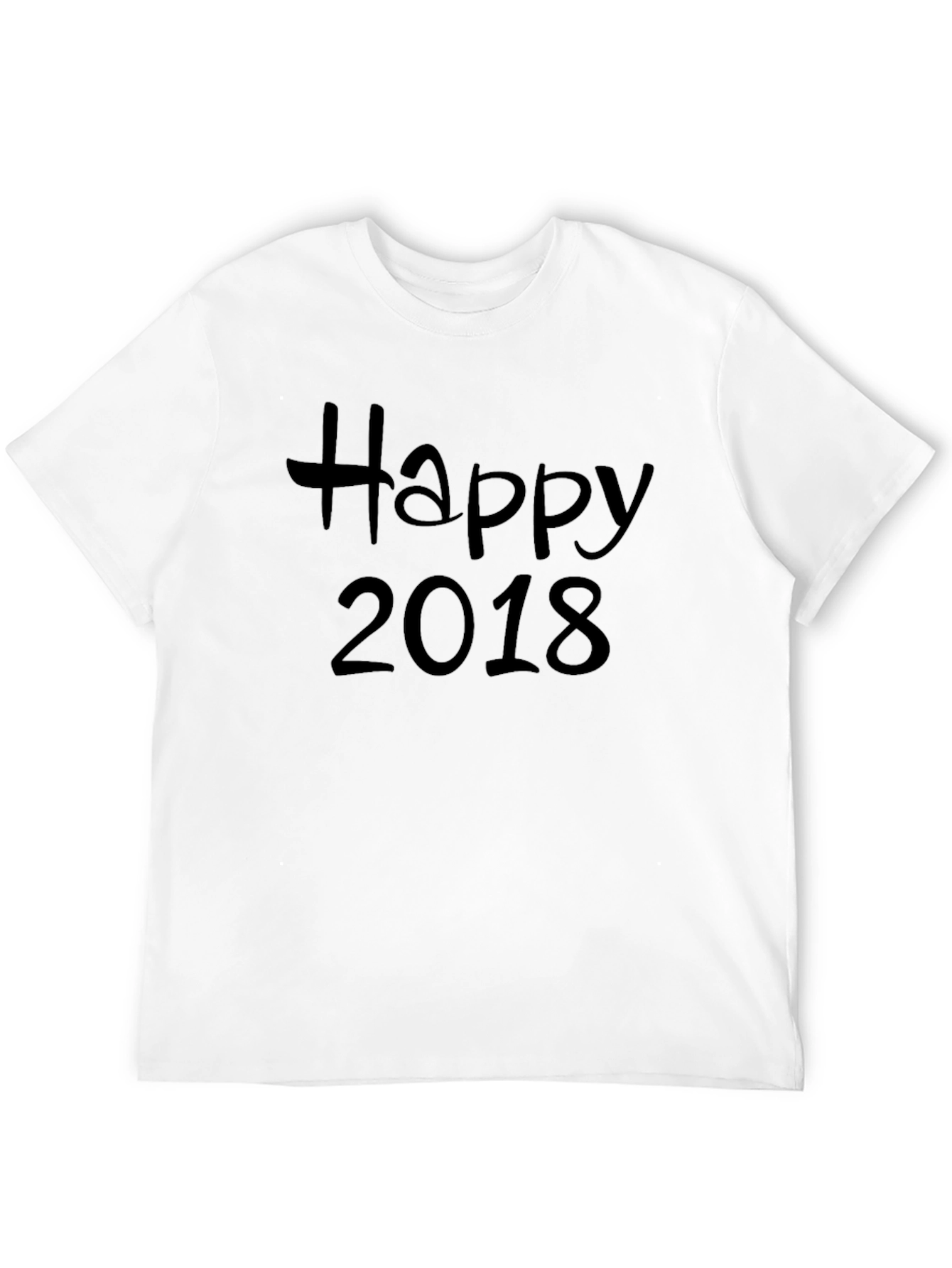Happy 2018 Black T-Shirt