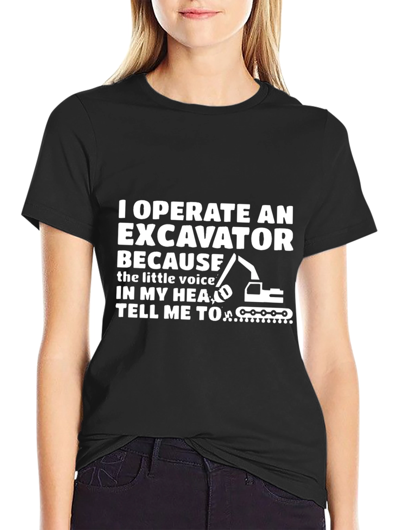 I Operate An Excavator T-Shirt Funny Gift