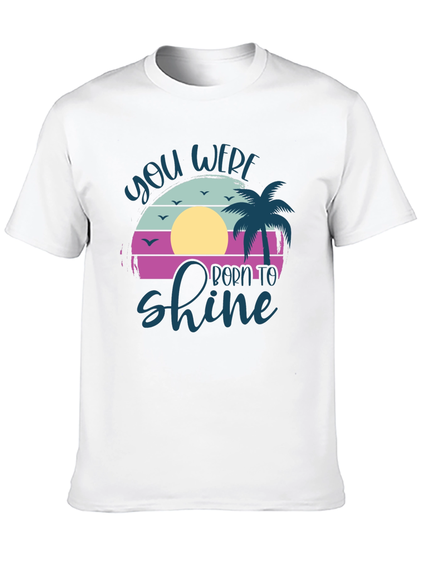 You Were Born to Shine Black Graphic Tee