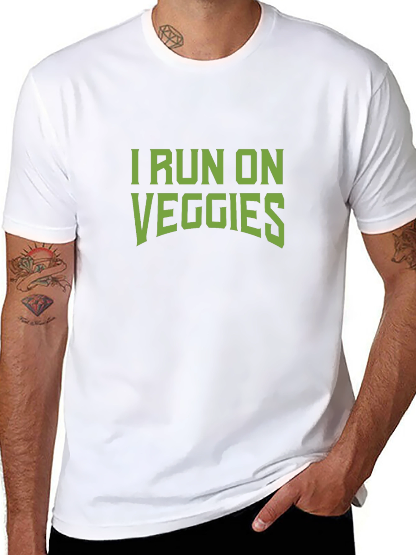 I Run on Veggies Graphic T-Shirt
