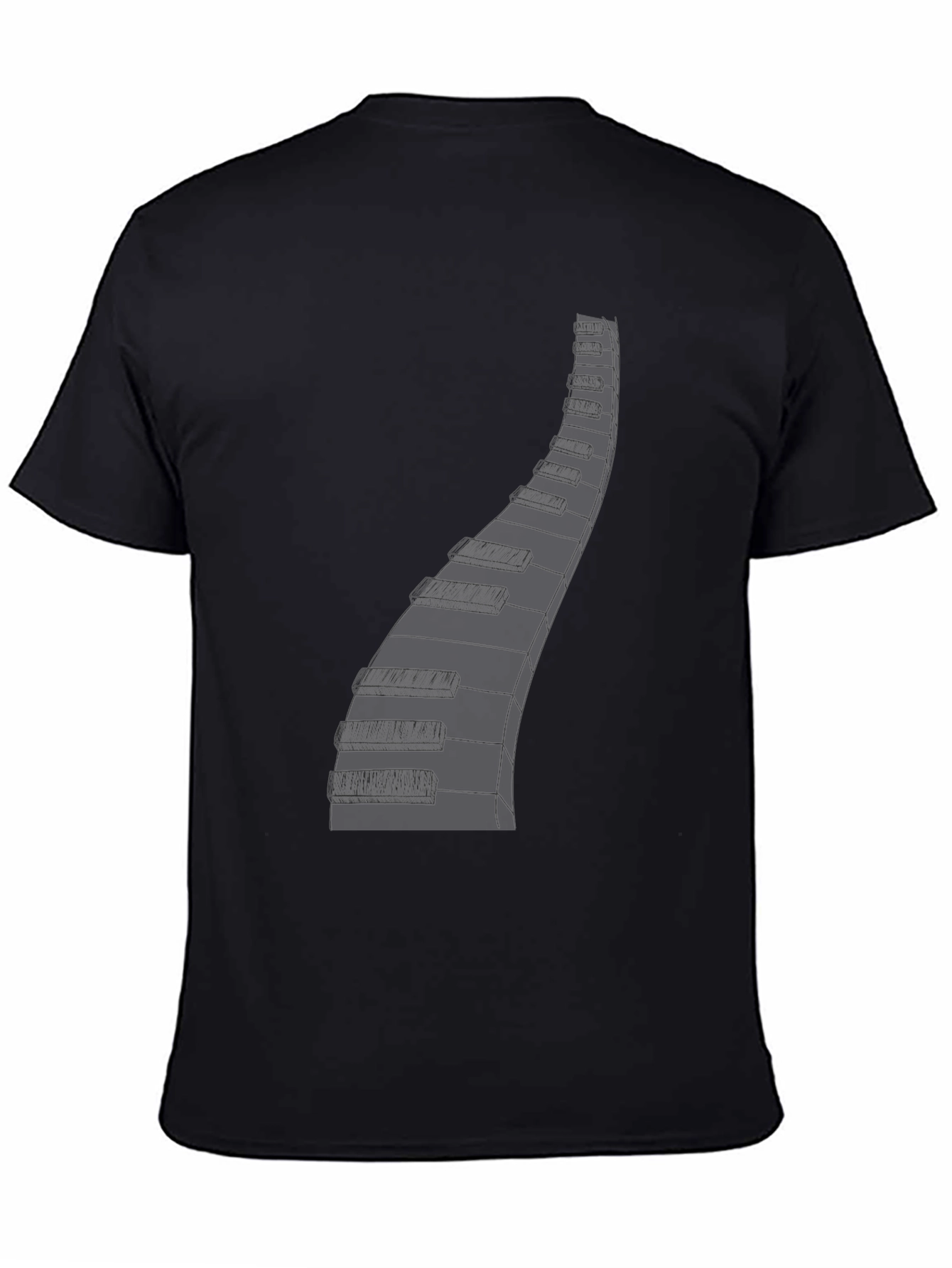 Piano Keys Graphic Tee - Musician Style