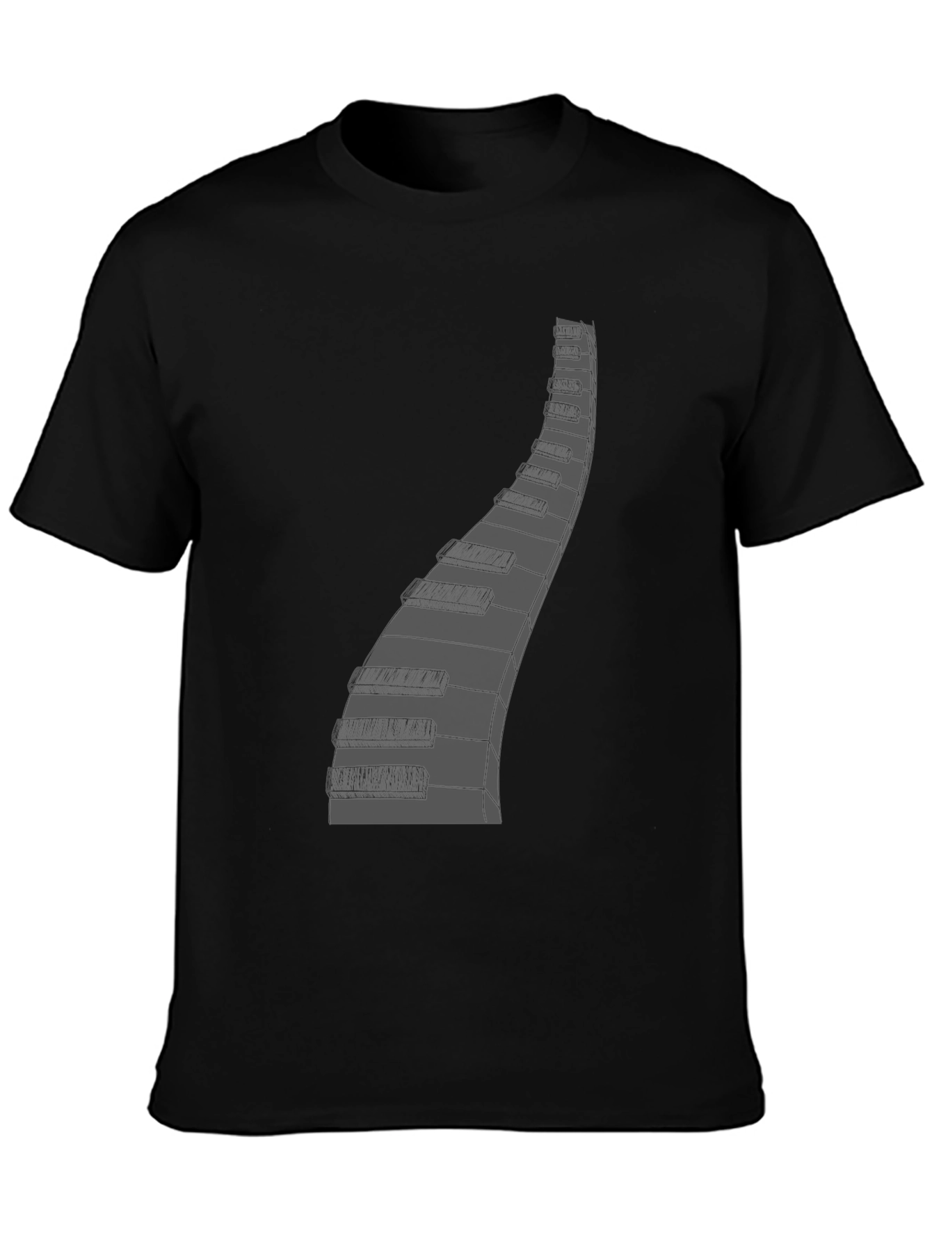 Piano Keys Graphic Tee - Musician Style