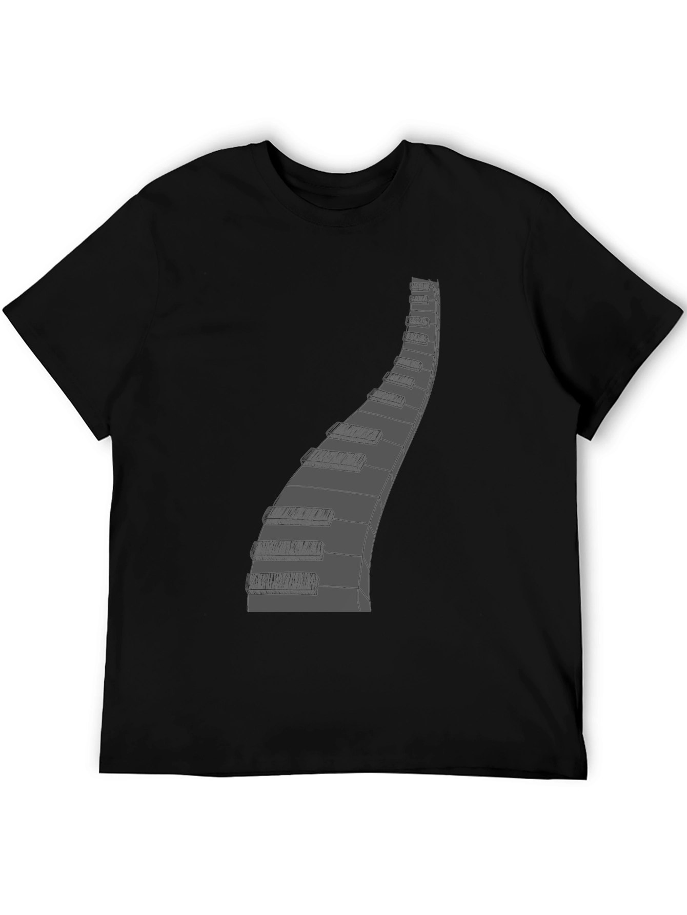 Piano Keys Graphic Tee - Musician Style