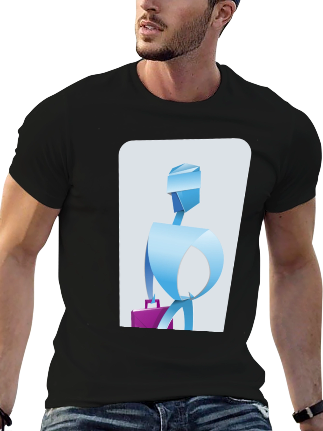 Abstract Business T-Shirt - Unique Graphic Tee