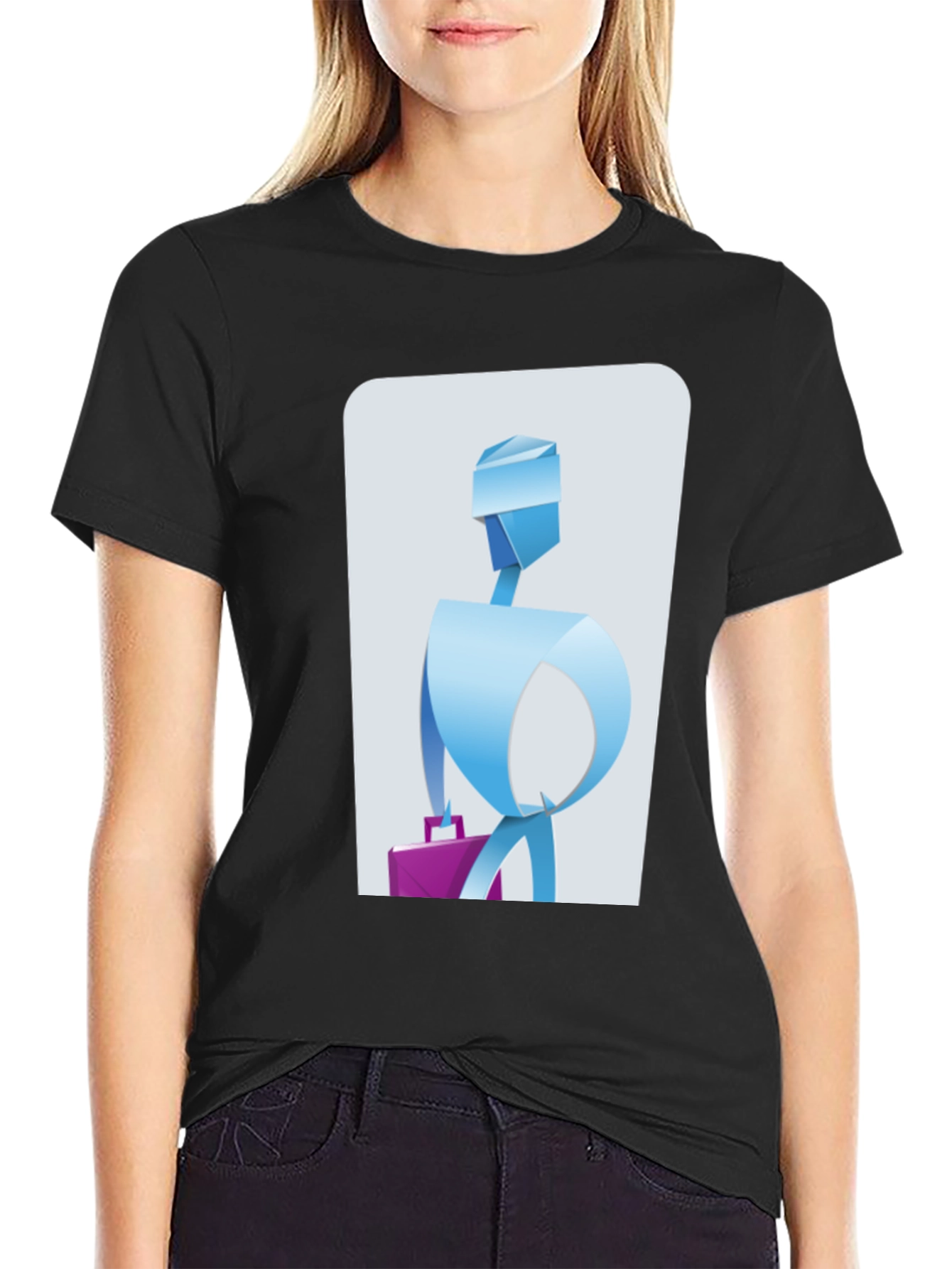 Abstract Business T-Shirt - Unique Graphic Tee