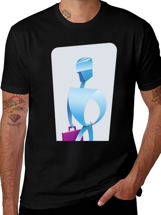 Abstract Business T-Shirt - Unique Graphic Tee