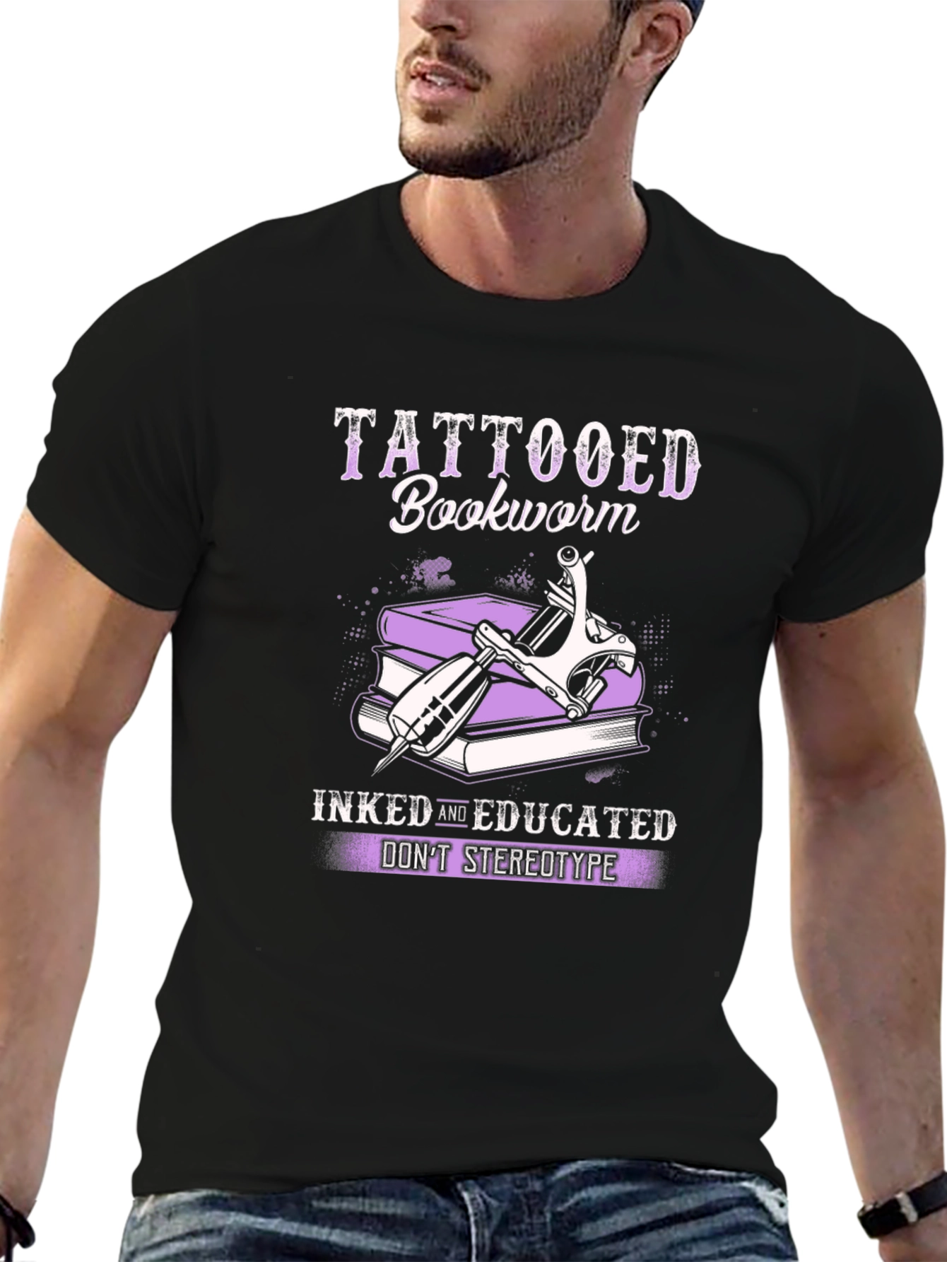 Tattooed Bookworm T-Shirt - Inked and Educated