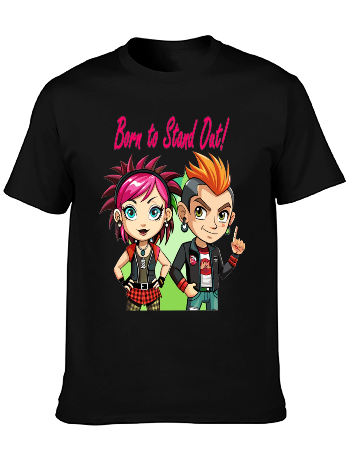 Born to Stand Out! Punk Rock T-Shirt