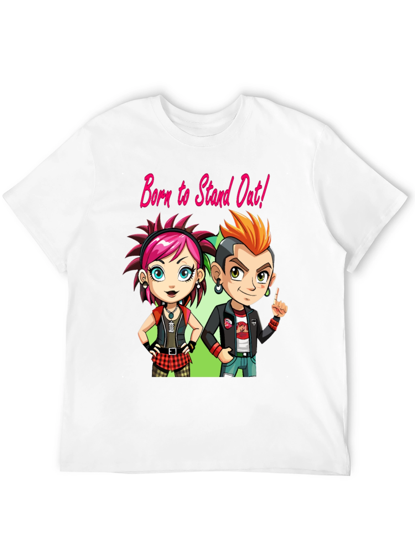 Born to Stand Out! Punk Rock T-Shirt