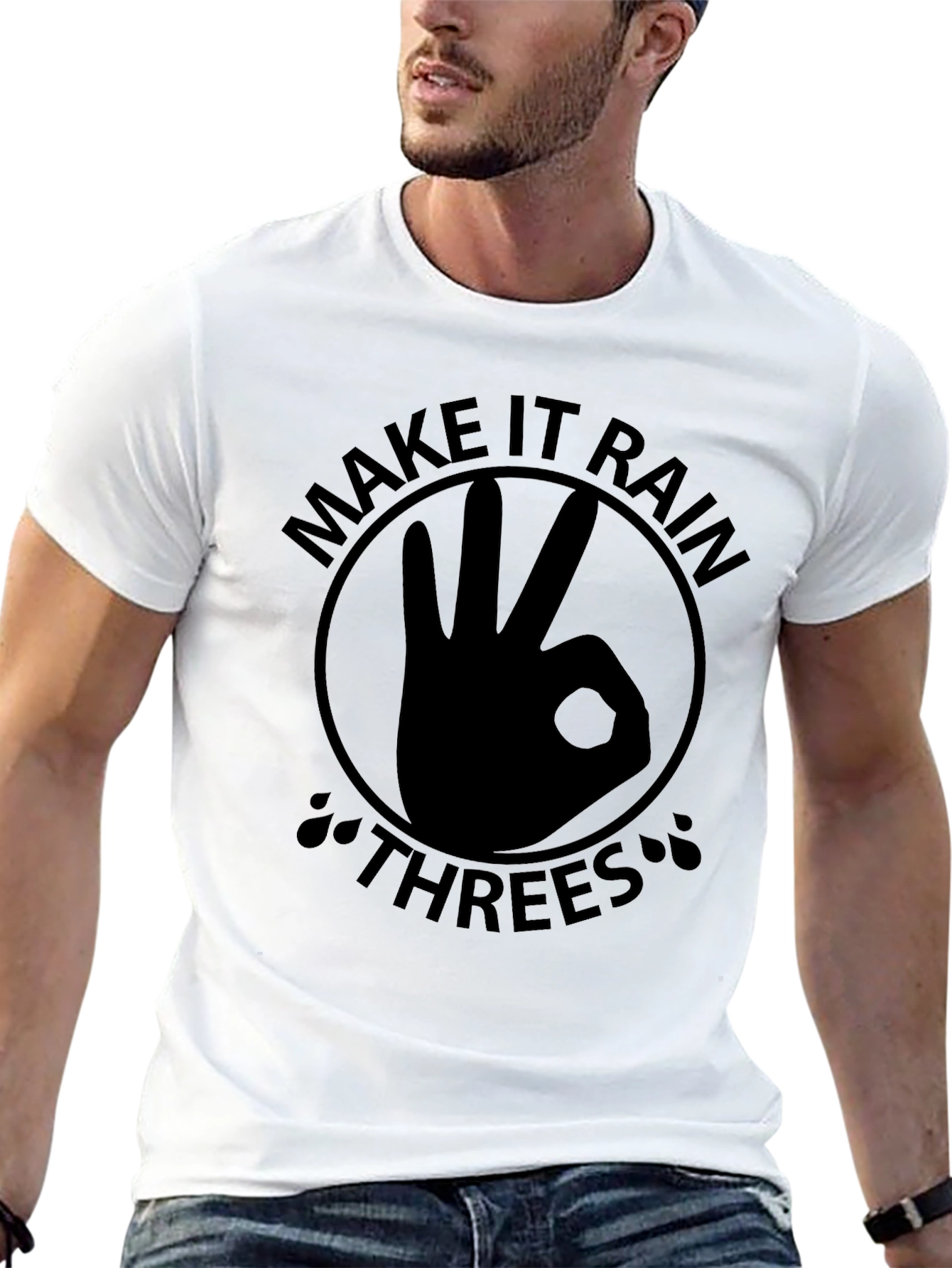Make It Rain Threes Graphic T-Shirt