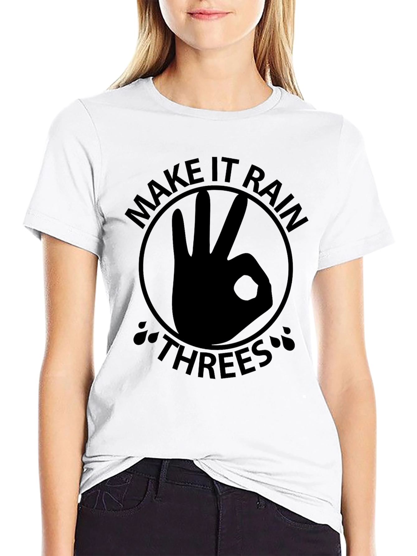 Make It Rain Threes Graphic T-Shirt
